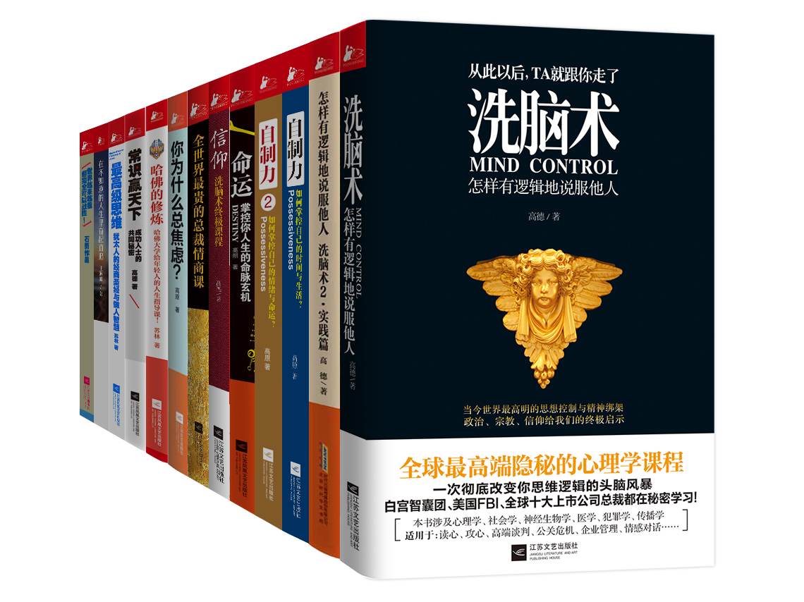 成就你自己的品牌（洗脑术_自制力_信仰等，套装共13册）- 高德等